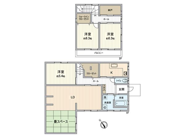大府市大府町ウド 戸建 間取図(平面図) 間取図(平面図)