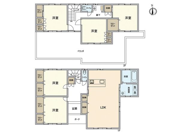 東海市荒尾町赤羽根 戸建 間取図(平面図)