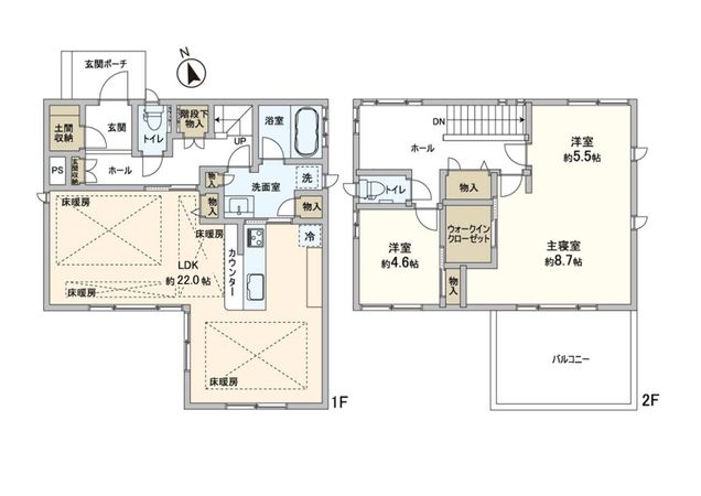 東海市名和町寺徳 戸建 間取図(平面図) 東海市名和町寺徳 戸建 間取図(平面図)