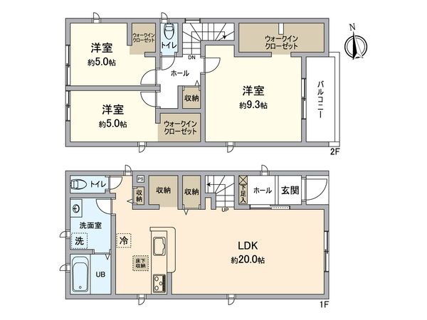 大府市神田町3丁目 戸建 間取図(平面図)