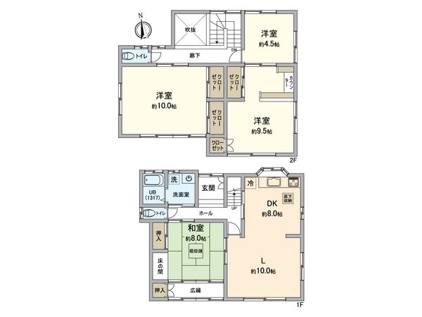 大府市追分町4丁目 戸建 間取図(平面図) 大府市追分町4丁目 戸建 間取図(平面図)