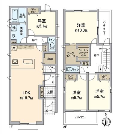 東海市加木屋町白拍子 戸建 間取図(平面図) 東海市加木屋町白拍子 戸建 間取図(平面図)
