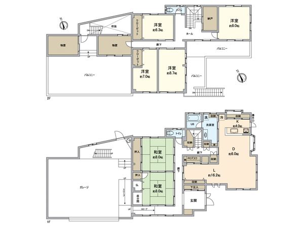 半田市大和町一丁目 戸建 間取図(平面図) 間取図(平面図)