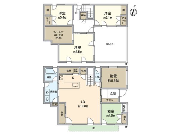 東海市荒尾町池ノ平子 戸建 間取図(平面図)