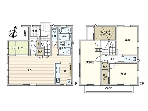 常滑市北汐見坂二丁目 戸建 間取図(平面図)