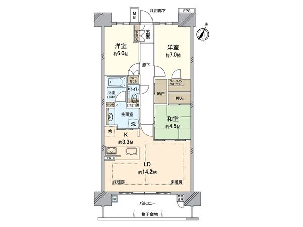グランフォーリア 間取図(平面図)