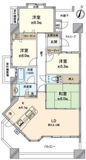ライオンズマンション加木屋ヒルズ 間取図(平面図)