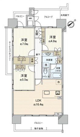 リフローレ大府 間取図(平面図)