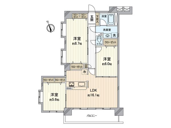 ユニーブル横須賀 間取図(平面図)