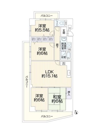 ユニーブル大田川 間取図(平面図)