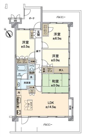 サンクレイドル東海グランデ 間取図(平面図) サンクレイドル東海グランデ 間取図(平面図)