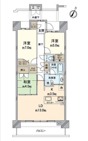ライオンズ加木屋ランドマークヒルズ 間取図(平面図)
