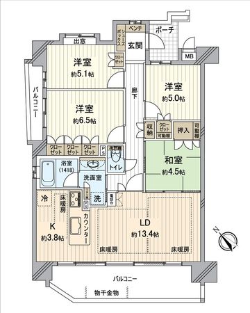 ユーハウス尾張横須賀 間取図(平面図) ユーハウス尾張横須賀 間取図(平面図)