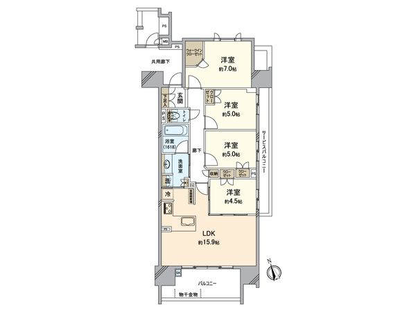 アルバックス太田川 間取図(平面図) アルバックス太田川 間取図(平面図)
