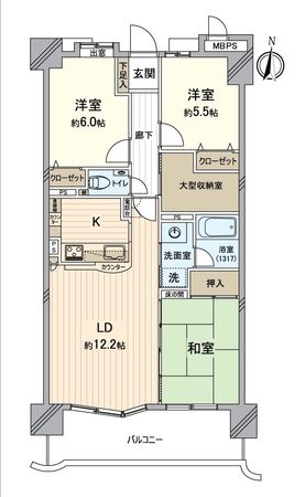 ライオンズヒルズ大府柊山 間取図(平面図)