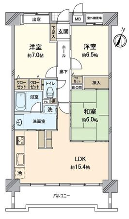 レインボー大府桃山 間取図(平面図) レインボー大府桃山 間取図(平面図)