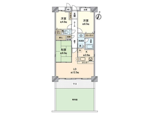レインボー大府桃山 間取図(平面図)