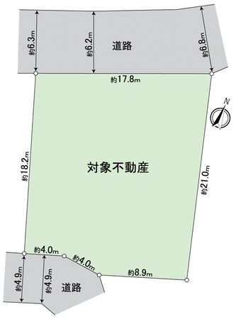 瑞穂区下山町1丁目 土地 区画図