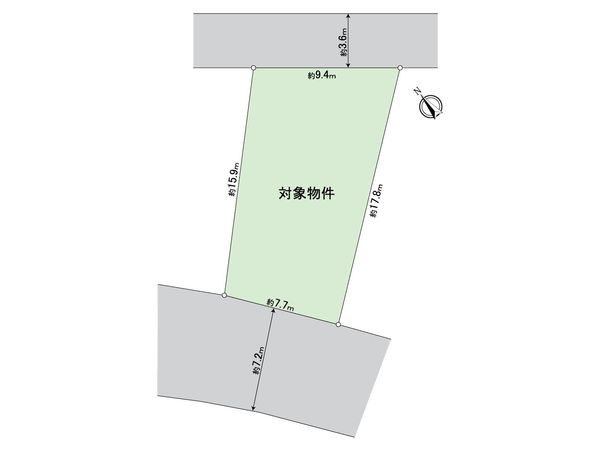 昭和区広路町字松風園 土地 地形図