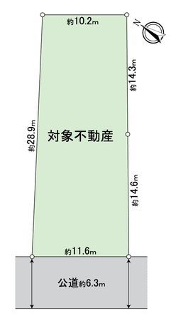 昭和区向山町3丁目 土地 区画図 昭和区向山町3丁目 土地 区画図