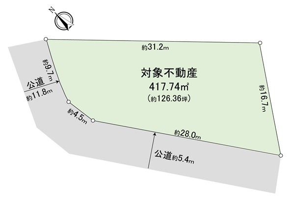 天白区表山2丁目 土地 区画図 天白区表山2丁目 土地 区画図