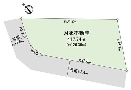 天白区表山2丁目 土地 区画図