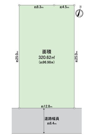 天白区元八事3丁目 土地 区画図 天白区元八事3丁目 土地 区画図