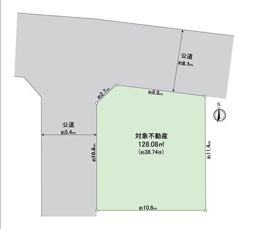 天白区表山1丁目 土地 区画図