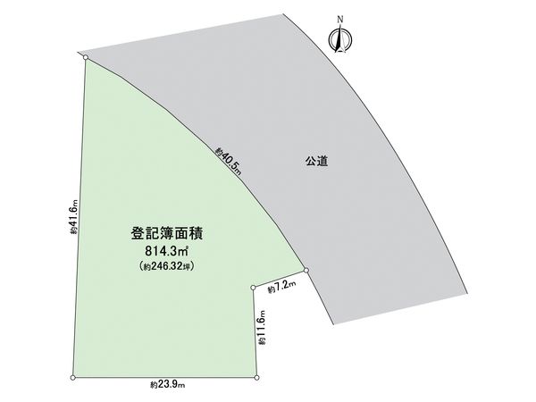 天白区表山2丁目 区画図