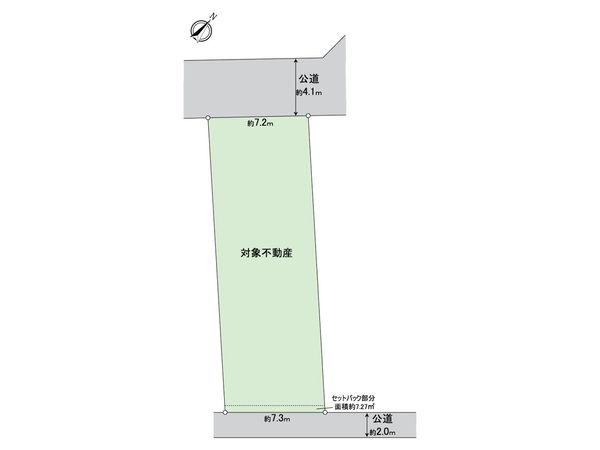 みよし市三好町東山 B区画 区画図 みよし市三好町東山 B区画 区画図