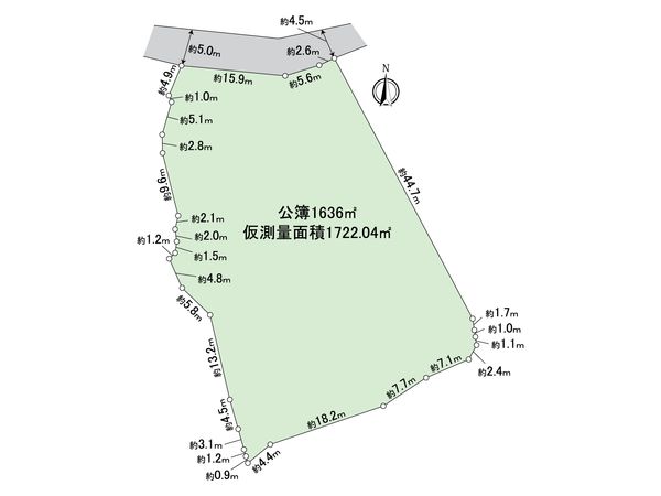 常滑市白山町6丁目 区画図 常滑市白山町6丁目 区画図