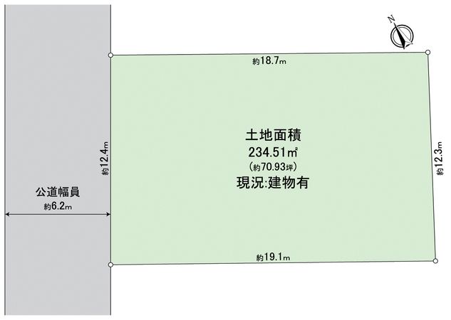 昭和区五軒家町 区画図