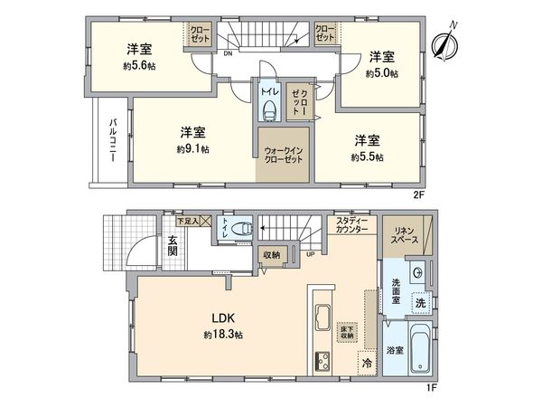 天白区中砂町 間取図(平面図) 間取図(平面図)