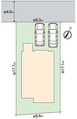 天白区表山1丁目 戸建 区画図 区画図