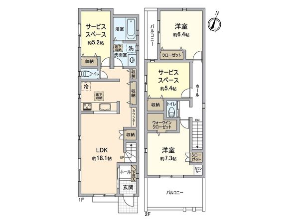 瑞穂区白砂町4丁目 1号棟 間取図(平面図)