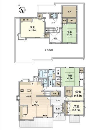 天白区御幸山 間取図(平面図)