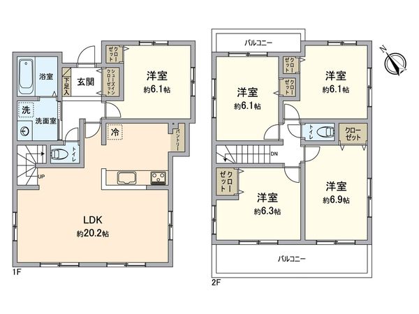 昭和区前山町1丁目 間取図(平面図) 昭和区前山町1丁目 間取図(平面図)