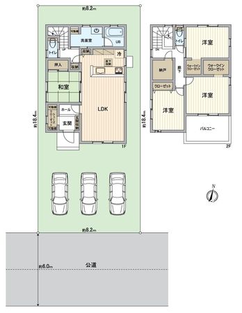 愛知郡東郷町春木台3丁目 戸建 間取図(平面図)