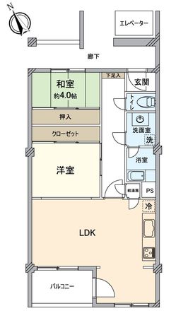 南山アビタシオン 間取図(平面図)