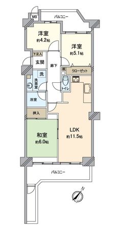 間取図(平面図)