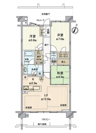 プラウド八事テラス 間取図(平面図) プラウド八事テラス 間取図(平面図)
