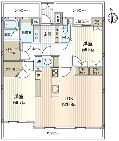 ソフィア八事グラン・ステージ 間取図(平面図)