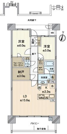 プラウド昭和滝川町 間取図(平面図) プラウド昭和滝川町 間取図(平面図)