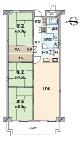 リリーハイツ瑞穂 間取図(平面図)