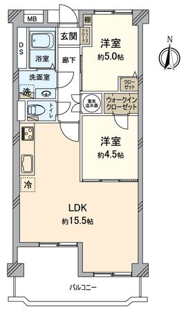 ライオンズマンション田辺 間取図(平面図) ライオンズマンション田辺 間取図(平面図)
