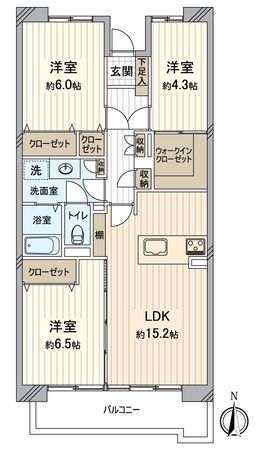 サンハイツ八事ふじみ D棟 間取図(平面図) サンハイツ八事ふじみ D棟 間取図(平面図)