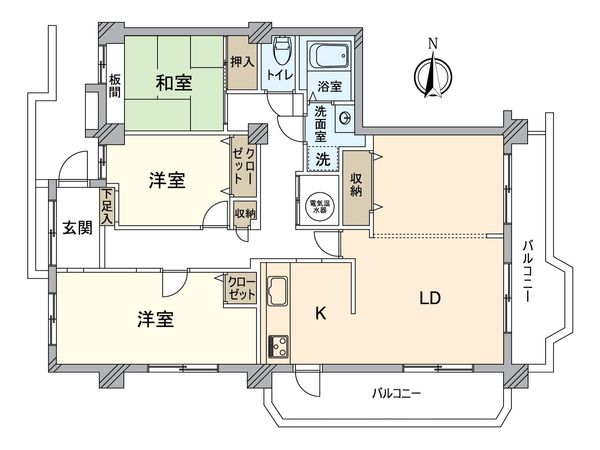 八事サンハイツ 間取図(平面図) 八事サンハイツ 間取図(平面図)