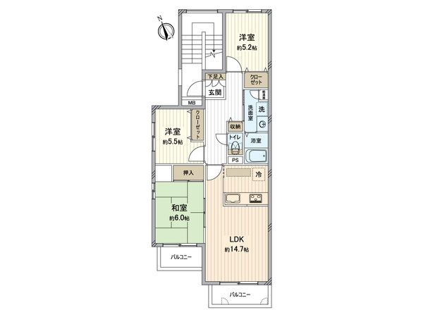 ファミール八事 間取図(平面図) ファミール八事 間取図(平面図)