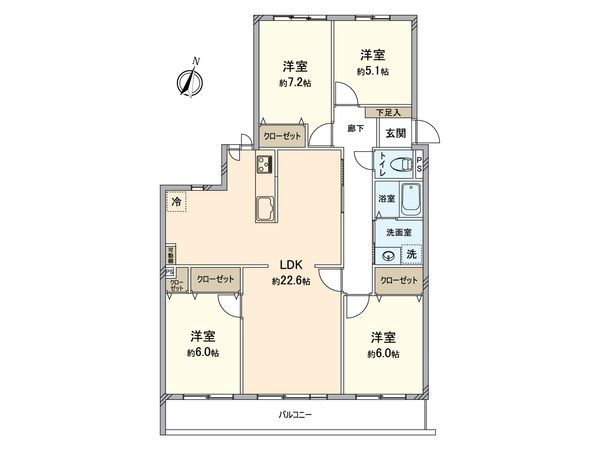 メゾン下山 間取図(平面図) メゾン下山 間取図(平面図)