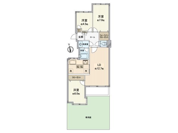 ユアサハイム八事 A棟 間取図(平面図) ユアサハイム八事 A棟 間取図(平面図)